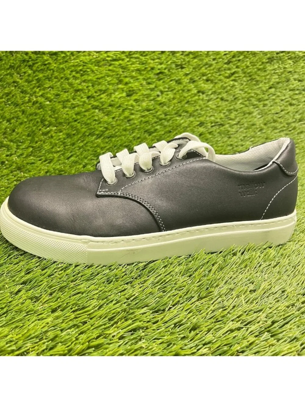 Mellow Walk Jessica Womens Size 8 Black Leather Steel Toe Safety Work Shoes